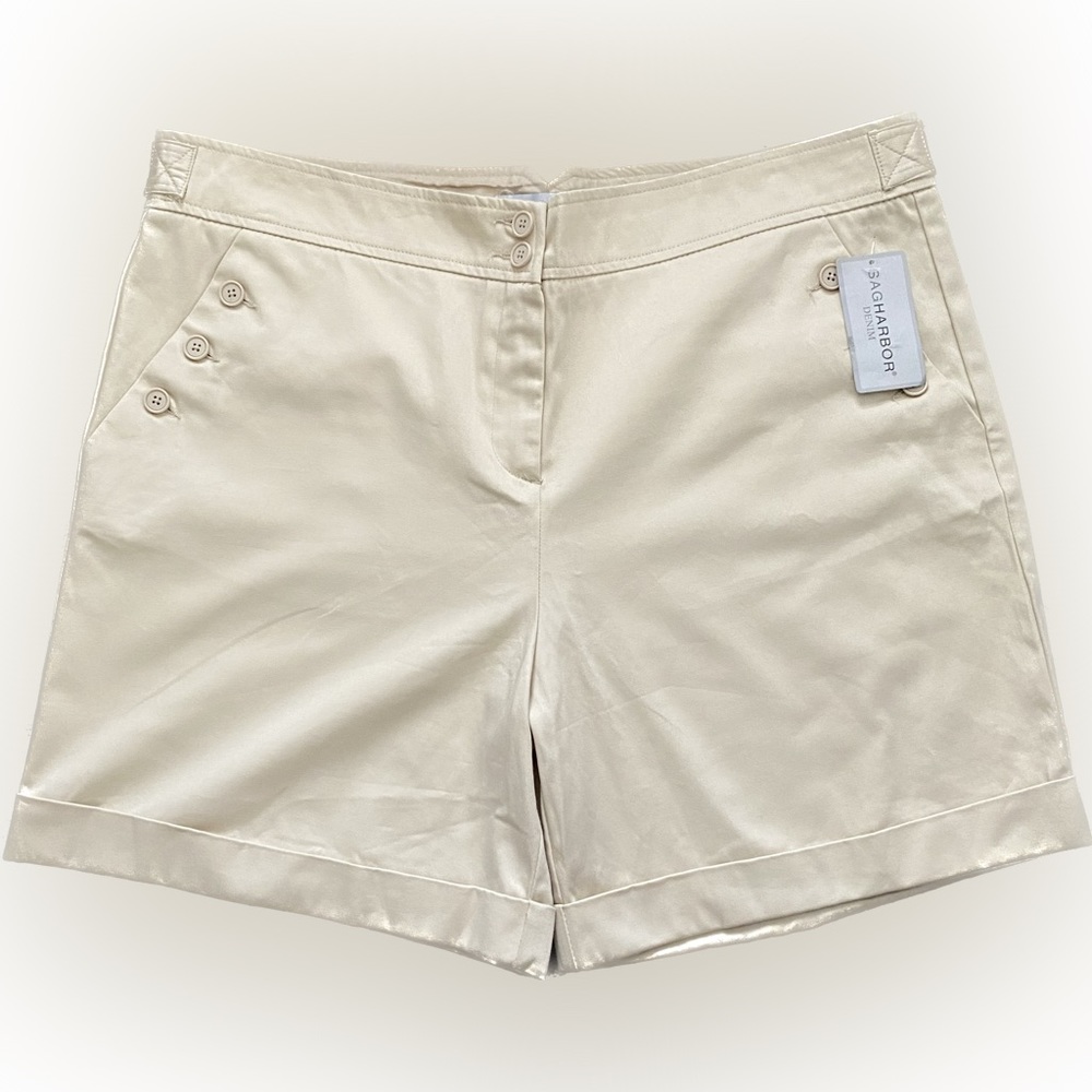 Sag Harbor Cotton Blend Shorts - Size 16 - NWT